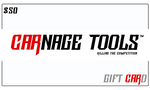 Gift Card $50.00 Carnage Tools Gift Card