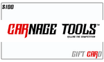 Gift Card $100.00 Carnage Tools Gift Card