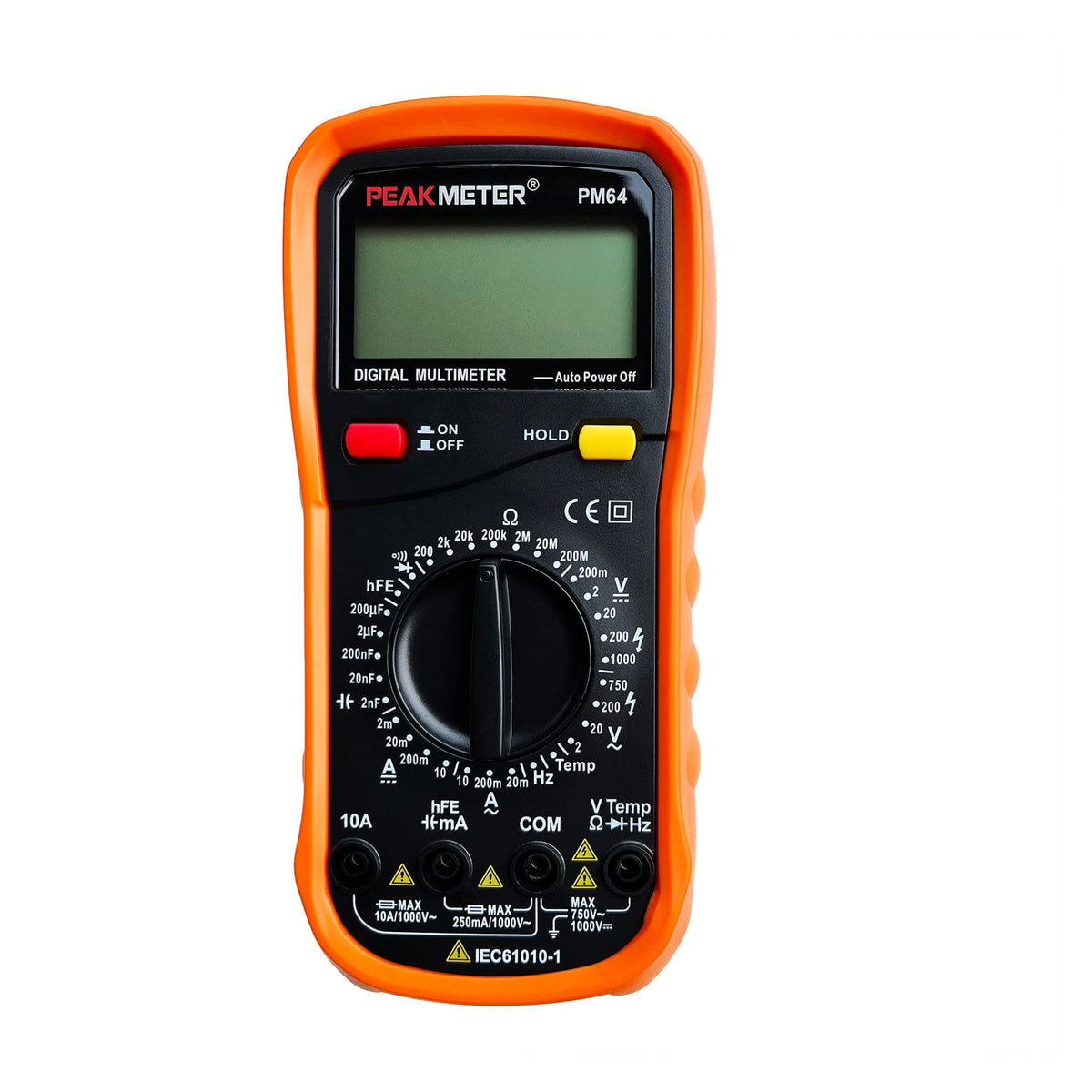 Peakmeter PM64 CATIII 1000V Digital Manual Multimeter (CATIV 600V