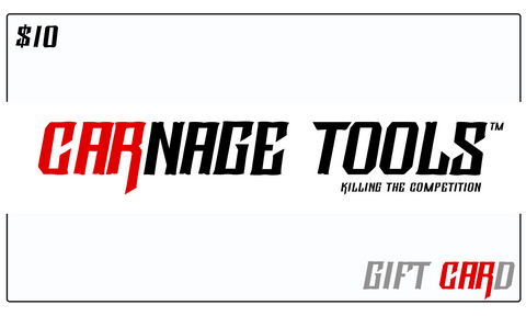 Gift Card $10.00 Carnage Tools Gift Card