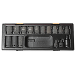 Socket Set 16pc 1/2" Dr. Impact Metric Socket Set (12pt)