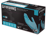 Glove Disposable Blue PF Nitrile Industrial Gloves (Box of 100)