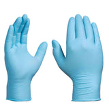 Glove Disposable Blue PF Nitrile Industrial Gloves (Box of 100)