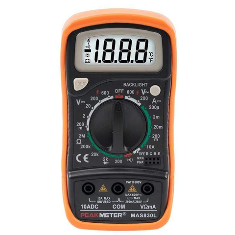 Walfront Digital Clamp Multimeter, PEAKMETER PM2016A / S 6000 AC/DC Walfront Digital Clamp Multimeter, PEAKMETER PM2016A / S 6000 AC/DC